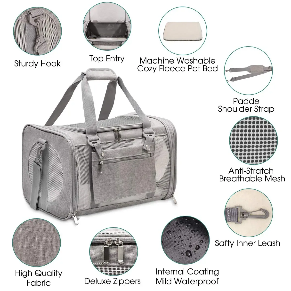 Cat Carrier Backpack: Design and Features - detail view supplied by QUANZHOU JUNYUAN BAGS