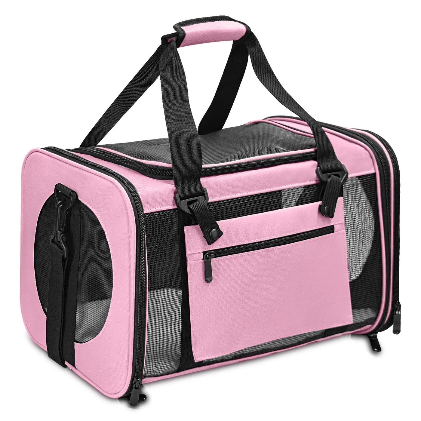 Cat Carrier for Anxiety: Calming Design - detail view supplied by QUANZHOU JUNYUAN BAGS