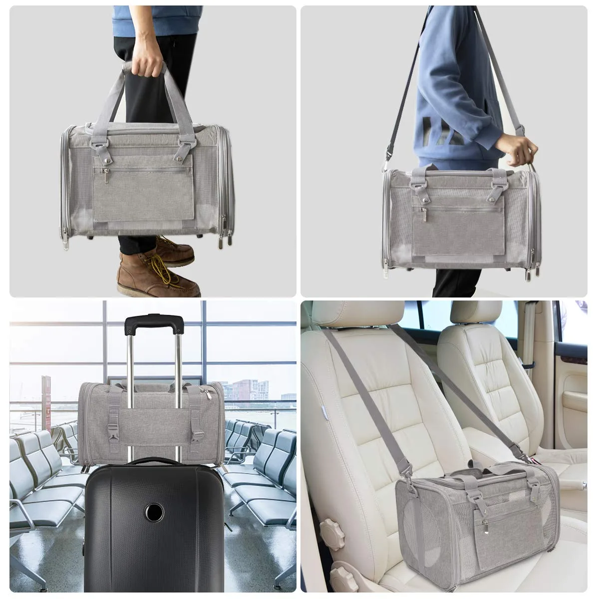Cat Carrier Backpack: Design and Features - detail view supplied by QUANZHOU JUNYUAN BAGS