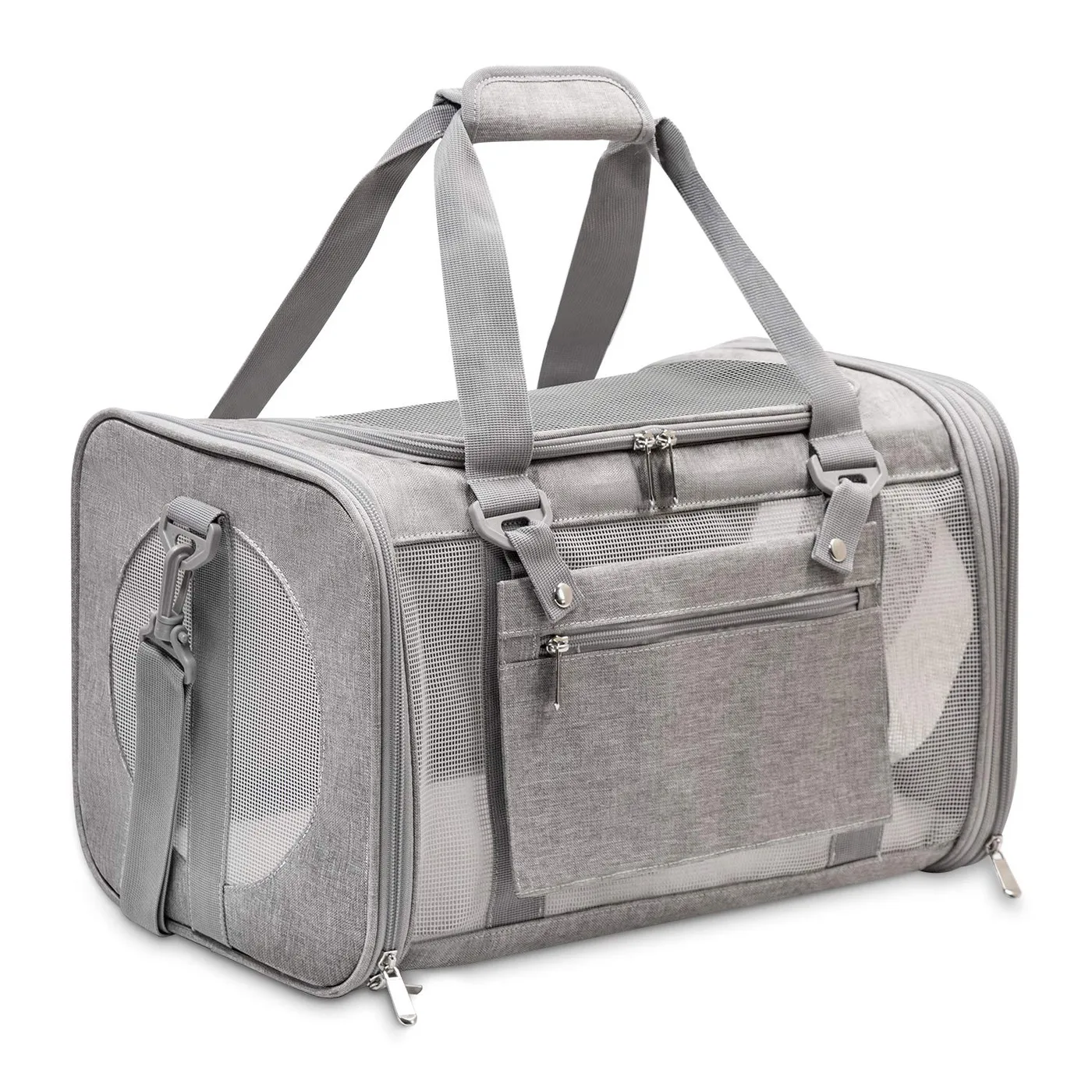 Dog Carrier Backpack with Side Pockets: Design - detail view supplied by QUANZHOU JUNYUAN BAGS