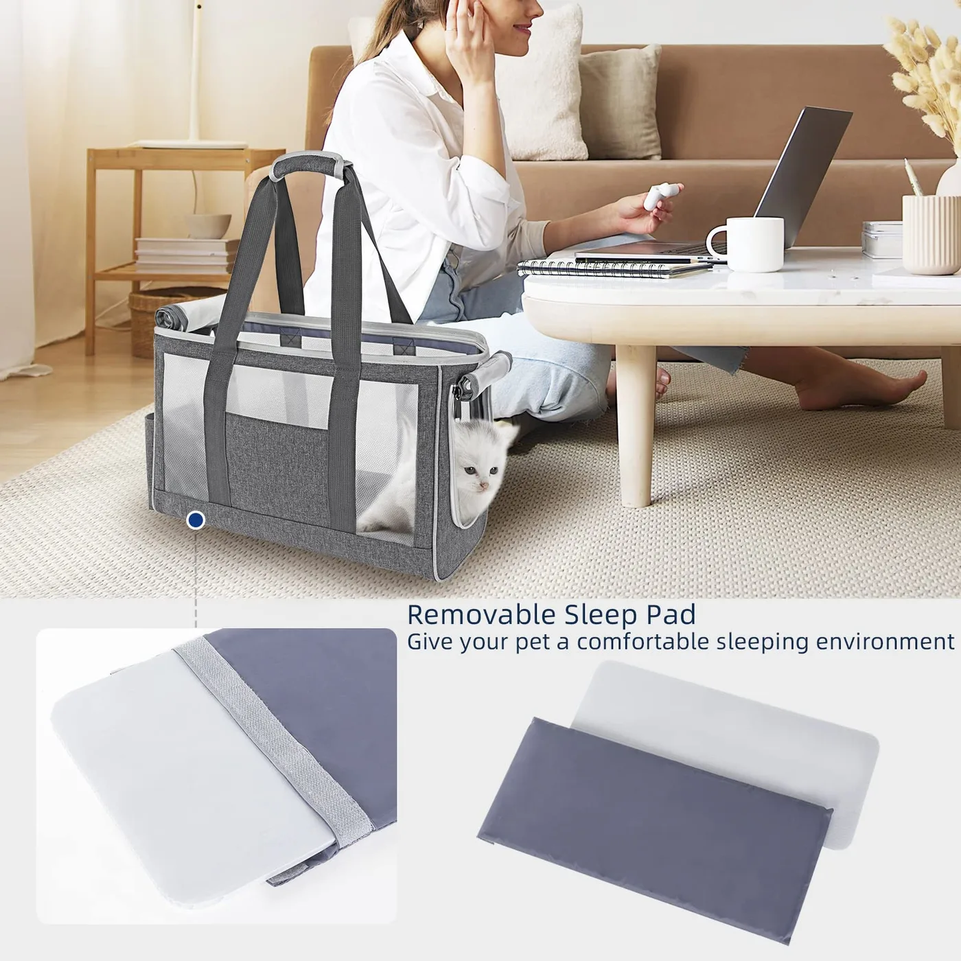Cat Carrier with Washable Cover: Hygiene Guide - detail view supplied by QUANZHOU JUNYUAN BAGS