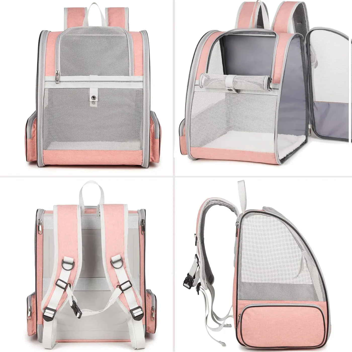 White Label Dog Carrier Backpack: Setup Process - detail view supplied by QUANZHOU JUNYUAN BAGS