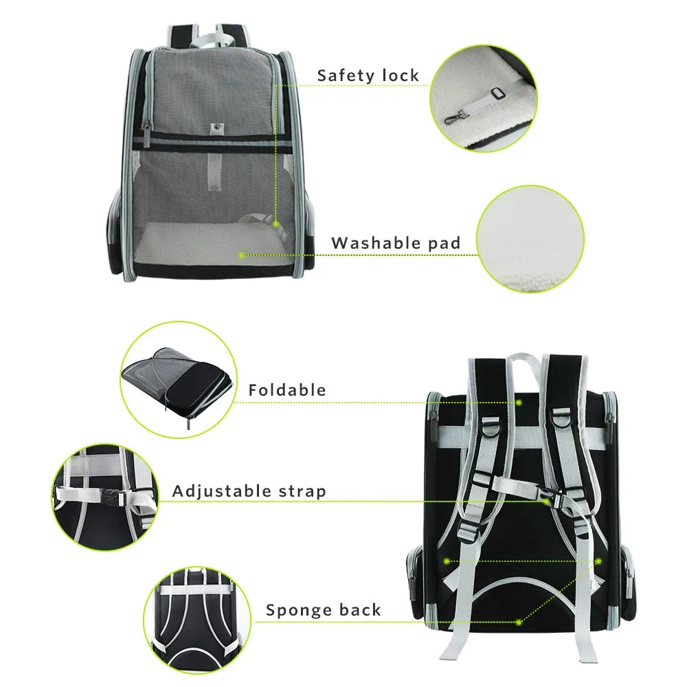 Dog Carrier Backpack Prototype Development Process - detail view supplied by QUANZHOU JUNYUAN BAGS